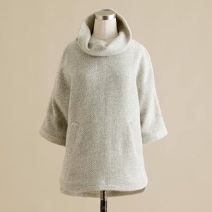J.Crew Wool Herringbone Poncho Pullover